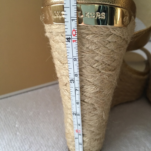 Michael Kors Poesy Wedge Espadrilles Sandal Size 7 1/2 M - Picture 12 of 13